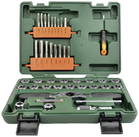 Brüder Mannesmann M53230 Schroefdraadinzetstuk 40 delig M3, M4, M5, M6, M7, M8, M10, M12
