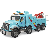 Bruder MACK Granite Bergings  en Sleepwagen met licht  en geluidsmodule modelvoertuig