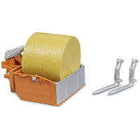 Bruder Tractor kiepbak en vorken modelvoertuig