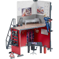 Bruder Bworld Brandweerkazerne met brandweerman 62702 decors
