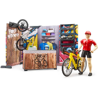 Bruder bworld Fietsenwinkel speelfiguur