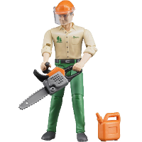 Bruder bworld Houthakker met accessoires speelfiguur