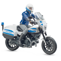 Bruder bworld Scrambler Ducati Politiemotor modelvoertuig