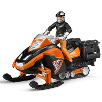 Bruder bworld Sneeuwscooter met bestuurder en accessoires modelvoertuig