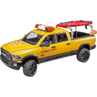 Bruder Dodge RAM 2500 Reddingsbrigadeauto met strandwacht modelvoertuig