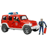 Bruder Jeep Wrangler Unlimited Rubicon brandweerauto modelvoertuig