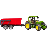 Bruder John Deere 6920 met kiepaanhanger modelvoertuig