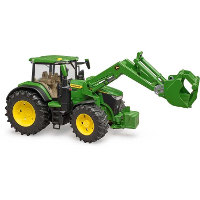 Bruder John Deere 7R 350 met Frontlader modelvoertuig
