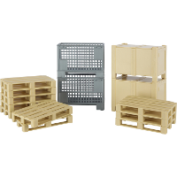 Bruder bworld Logistiek accessoire set decors