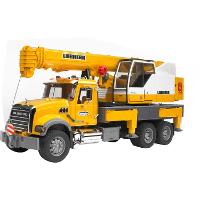 Bruder MACK Granite Liebherr Kraanwagen modelvoertuig
