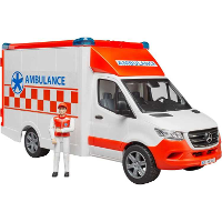 Bruder MB Sprinter ambulance met chauffeur modelvoertuig