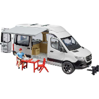 Bruder Mercedes Benz Sprinter Camper met chauffeur modelvoertuig 02672