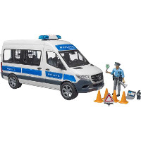 Bruder Mercedes Benz Sprinter politiebus met licht en geluid modelvoertuig