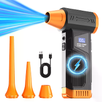 Brushless Cordless 110,000RPM Turbo Fan Air Blower 120W Max 8000mAh 6 8.4V LED Light Digital Display Portable Car Cleani