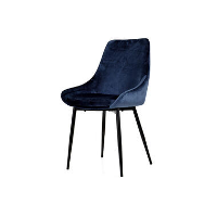 Tenzo eetkamerstoel Lex (2 stuks)   velvet   donkerblauw   Leen Bakker