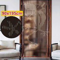 90X195cm 41 regel houten kralengordijn Niet giftig Vliegenscherm voor Veranda Slaapkamer Woonkamer Badkamer