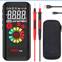 BSIDE A10 Mini Slimme multimeter 3,2 inch Kleurenscherm Digitaal 9999 Counts True RMS multimeter Ingebouwde Oplaadbare L