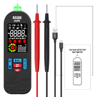 BSIDE Geavanceerde elektrische penmultimeter met automatische detectie en LCD scherm Automatisch bereik Overbelastingsbe