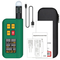 BSIDE GX1 4in1 Uitgebreide Tester Omgevingstemperatuur Vochtigheid Lichtgeluid Hoogte Tester met Decibel A&C Gewogen Tes