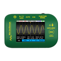 BSIDE OT2 Handheld Digitale Oscilloscoop Dubbel Kanaal 10MHz Bandbreedte 48MSa/s Steekproefsnelheid 728K Opslag Hoogspan