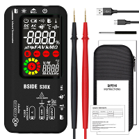 BSIDE S30X Infrarood Temperatuur Multimeter DC/AC Spanning Weerstand Capacitieve Frequentie Tester met Dual Power Optie
