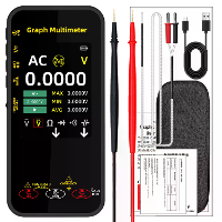 BSIDE S500 Slimme Grafische Multimeter 3,2 Inch TFT Scherm 1000V DC AC Spanning 10A Stroom Hoge Precisie Draagbare Teste