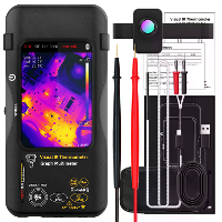 BSIDE SH9 Thermische Beeldvorming Multimeter ISR 320 × 428 Pixels Met macrolens Thermische Beeldcamera 3,98 inch TFT aan