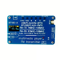 BT180 bluetooth 5.3 Zender ontvanger FM radio USB audio decoder PC geluidskaart EQ modi AUX ingang 2800mAh batterij lang