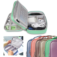 Bubm Dps P Double Layers Adjustable Waterproof Accessory Earphone Cable Organizer Tablet Storage Bag