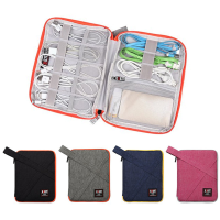 BUBM Small Size Single Layer Waterproof Digital Accessory Storage Bag Earphone Cable Collection Bag