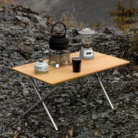 Buiten Camping Bamboe Vouwtafel Draagbaar Snelle Opslag Vouwbureau Buiten Eettafel Picknick BBQ Tafel