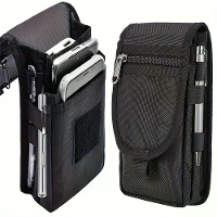 Buiten Casual Wear bestendig Nylon Heuptas Draagbare 3 compartimenten Gelaagde Telefoon Tas Heren's Riemlus Zak Grote Ca