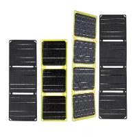 Buiten krachtige flexibele zonnepaneel 5V 28W draagbare batterij mobiele telefoon opladen PD 9V 12V voor USB A+USB C cel