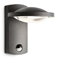 Buiten Led Wandlamp Met Bewegingsmelder Antraciet 3 W Philips Ledino Freedom 17239/93/16