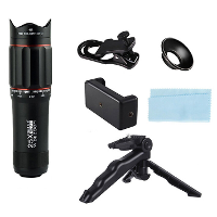 Buitenshuis 25X Hoogwaardige Telelens voor Mobiele Telefoon Externe Universele Fotocamera Telescooplens Gemakkelijk in G