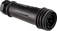 Bulgin EXP 0921/04/P Ronde connector Stekker, recht Totaal aantal polen: 4 Serie (ronde connectoren): EXP 1 stuk(s)