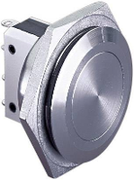 Bulgin MP0038 MP0038 Vandalismebestendige druktoets 250 V/AC 5 A 1x uit/(aan) Moment (Ø x l) 27.8 Mm x 25.2 Mm IP66 (frontplaten afdichting) 1 stuk(s)