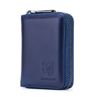 BULLCAPTAIN Echt Leren Portemonnee voor Mannen Multi Kaart Sleuf ID & Creditcard Tas Rfid Bescherming Kaarthouder Multif