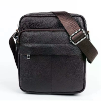 BULLCAPTAIN Echte Leer Heren Schoudertas Compacte Messenger Bag Draagbaar Ritsontwerp Zakelijke Casual Mode Schoudertas