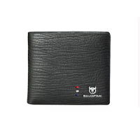 BULLCAPTAIN Heren Cow Leer Wallet Grote Capaciteit Multi Card Slot RFID Kaarthouder Billfold Geldclip Cadeau voor Vriend