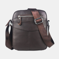 Bullcaptain Mannen Echt Leer Waterdichte Multifunctionele Multi Layers Crossbody Tas Schoudertas