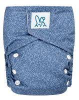 Bumbuns Easy Herbruikbare Luier Criss Cross Blue Klittenband