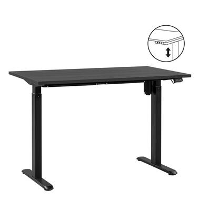 Bureau Homeworx zit/sta elektrisch verstelbaar   zwart/zwart   75/118x120x70 cm   Leen Bakker