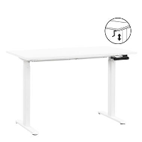 Bureau Homeworx zit/sta handmatig verstelbaar   wit/wit   75/118x120x70 cm   Leen Bakker