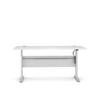 Bureau zit/sta Calvin   wit   180 cm   Leen Bakker