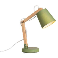 Bureaulamp Olaf   groen   40xØ14cm   Leen Bakker