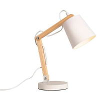 Bureaulamp Olaf   wit   40xØ14cm   Leen Bakker
