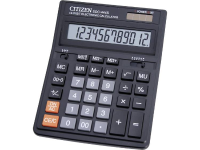 Bureaurekenmachine Citizen Office Sdc 444s Zwart Aantal Displayposities: 12 Werkt Op Zonne Energie, Werkt Op Batterijen