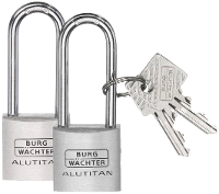 Burg Wächter 36141 Hangslot 20.90 Mm Gelijksluitend Aluminium Sleutelslot