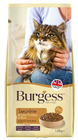 Burgess Sensitive Kat Kalkoen / Rijst Kattenvoer #95;_2 Kg